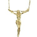 14k Gold over Silver Celestial Christ Necklace