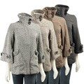 Last Kiss Women's Zip-front Tweed Car Coat