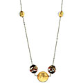 Sterling Silver Murano Glass Bead Necklace