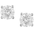 14k Gold 1/4ct TW Round Diamond Stud Earrings (G-I, VS)