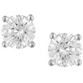 14k Gold 1/3ct TW Round Diamond Stud Earrings (G-H-I, VS)