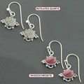 Sterling Silver Oblong Dangle Earrings (India)