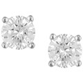 14k Gold 1/2ct TDW Round Diamond Stud Earrings (G-H-I, VS)