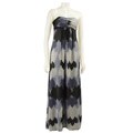 Max & Cleo Women's Strapless Printed Maxi Dress