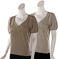 August Silk Women's Knit Short-sleeve Shirt