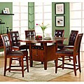 Hudson Mocha 5-piece Wine Storage Dining Set