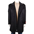 Mantoni Men's Wool and Cashmere Black Winter Coat