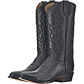 Lane Men's Black Deer Cowboy Boots