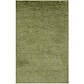 Hand-knotted Olive Shag Wool Rug (10' x 8')