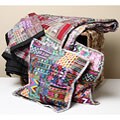 Rose Patchwork Quilt and Pillow Cover Set (Guatemala)