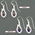 Sterling Silver Multi-gemstone Dangle Earrings (India)