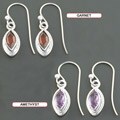 Sterling Silver Multi-gemstone Dangle Earrings (India)