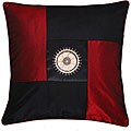 Decorative Red and Black Sunflower Cushion Cover