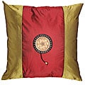 Crimson and Olive Decorative Cushion Cover