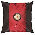 Crimson/ Black Decorative Cushion Cover