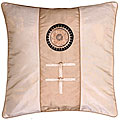 Chinese Fortune Symbol Beige/ Pink Cushion Cover