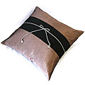 Decorative Light Purple and Black Cushion Cover