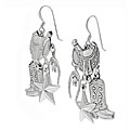 Sterling Silver Western-themed Earrings