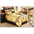 King-size Gold Jacquard 22-piece Comforter Set