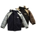 Gotcha Boy's Plaid Hooded Snowboard Jacket