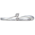 10k White Gold Diamond Promise Ring