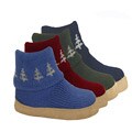 Muk Luks Women's Tree Jacquard Boot Slippers