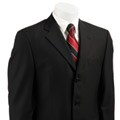 Joseph Abboud Men's Black 3-button Suit
