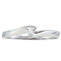 10k White Gold 1/10ct TDW Diamond Promise Ring