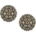 14k Gold 2 1/3ct TDW Champagne Diamond Earrings