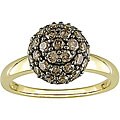 14k Gold 1 1/2ct TDW Champagne Diamond Ring