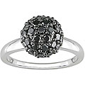14k Gold 1 1/2ct TDW Black Diamond Ball Ring