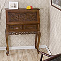Small Decorative Carved Study Desk