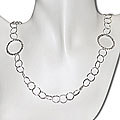Sterling Silver Multi-circle Link Necklace