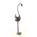 Large Metal Swan Figurine