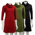 Spun Women's Organic Cowl Neck Dress