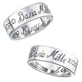 Stainless Steel '1,000 Kisses' Ring