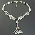 Sterling Silver Multi-gemstone Necklace (India)