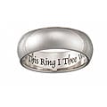 Stainless Steel 'With This Ring' Message Band