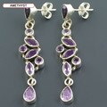 Sterling Silver Multi-gemstone Dangle Earrings (India)