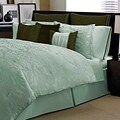 Kensington Aqua/ Chocolate 4-piece Comforter Set