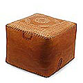 Leather 'High Moonlight' Ottoman (Brazil)