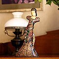 Wood 'Graceful Pose' Batik Sculptures (Indonesia)