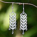 Sterling Silver 'Moon Legends' Earrings (Indonesia)