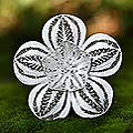 Sterling Silver 'Peacock's Plumes' Brooch (Indonesia)