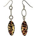 Sterling Silver Murano Glass Bead Drop Earrings