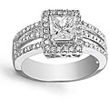 14k White Gold 1 7/8ct TDW Diamond Engagement Ring (E, VS2)