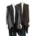 Renee C Women's Hooded Wrap-around Sweater