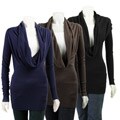 Renee C Women's Wide Cowl-neck Sweater