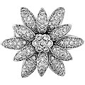 18k Gold 1 3/4ct TDW Diamond Brooch/ Pendant (G-H, SI)