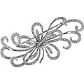 14k White Gold 1ct TDW Diamond Flower Brooch (H-I-J, I1-I2)